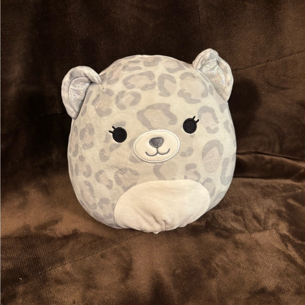 Squishmallows Flip a Mallow Gray Leopard Plush